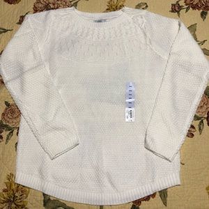Croft & Barrow sweater. New! White color.
